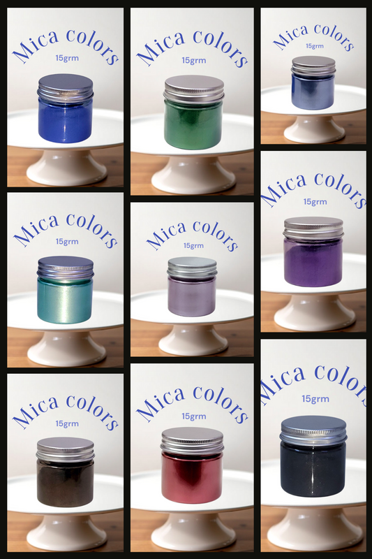 Mica colors for resin, candles, and soap
