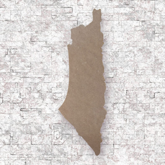 Wooden map of Palestine