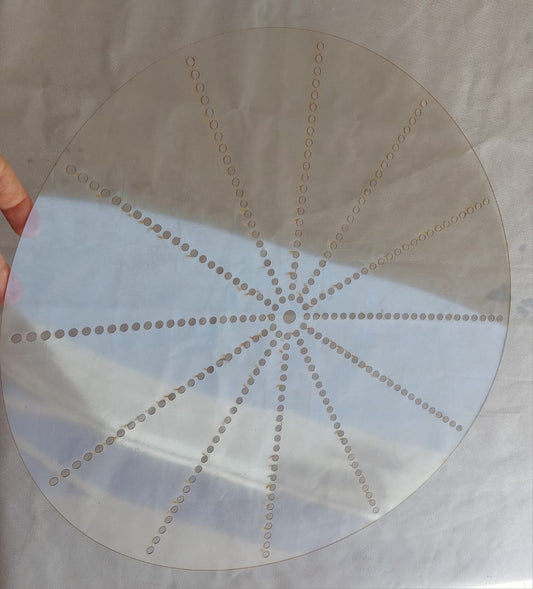 A unit of measurement for the locations of hour numbers