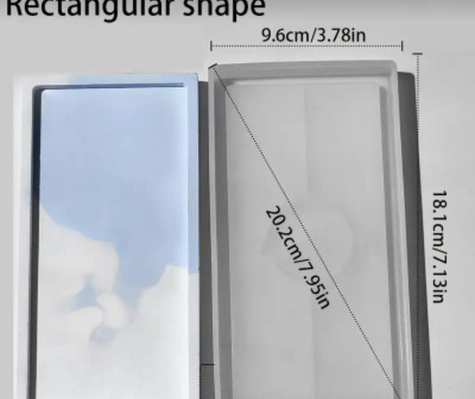 Silicone tray material for resin and concrete
