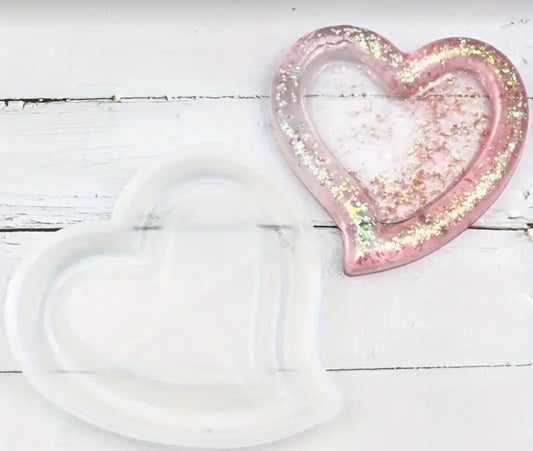 Hollow Heart and Star Silicone Mold