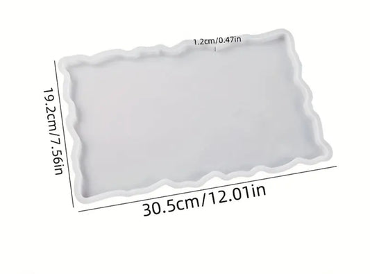 Large Rectangular Tray Silicone Mold for Resin Casting