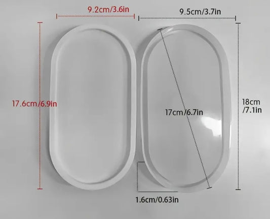 Silicone tray material for resin and concrete