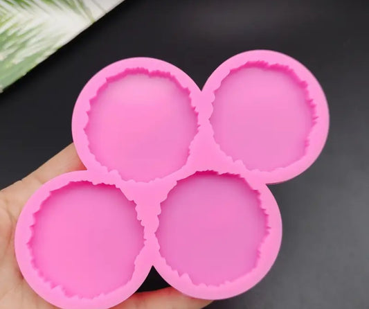 Zigzag circle silicone mold