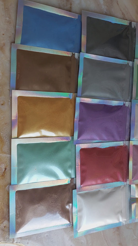 مجموعة الوان مايكا مكونة من  20لون  مختلفين