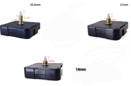 The motor is available in different clock sizes