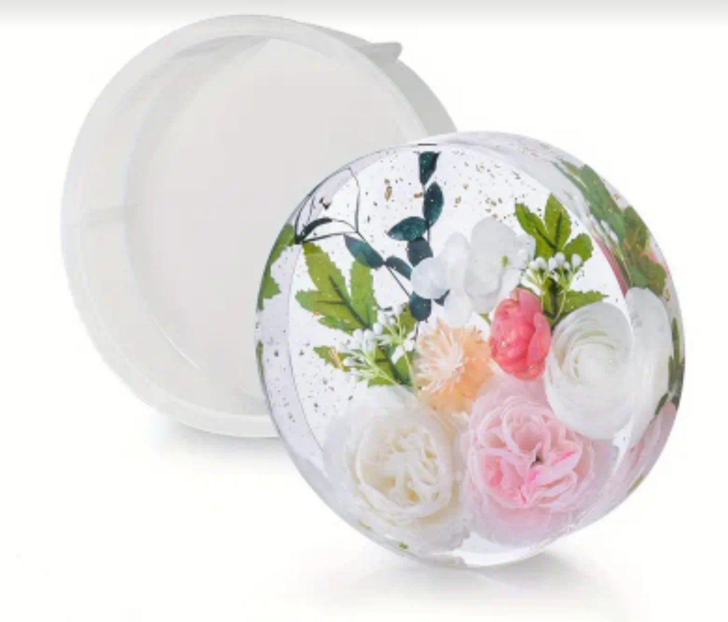 Deep silicone mold for preserving flowers