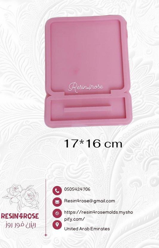 A silicone mold used to make desk plaques, desk calendars, welcome signs, decorations, earring organizers, accessories, nameplates, logos, small picture frames, light stands, or souvenirs. Designed for casting resin, wax, or ceramic