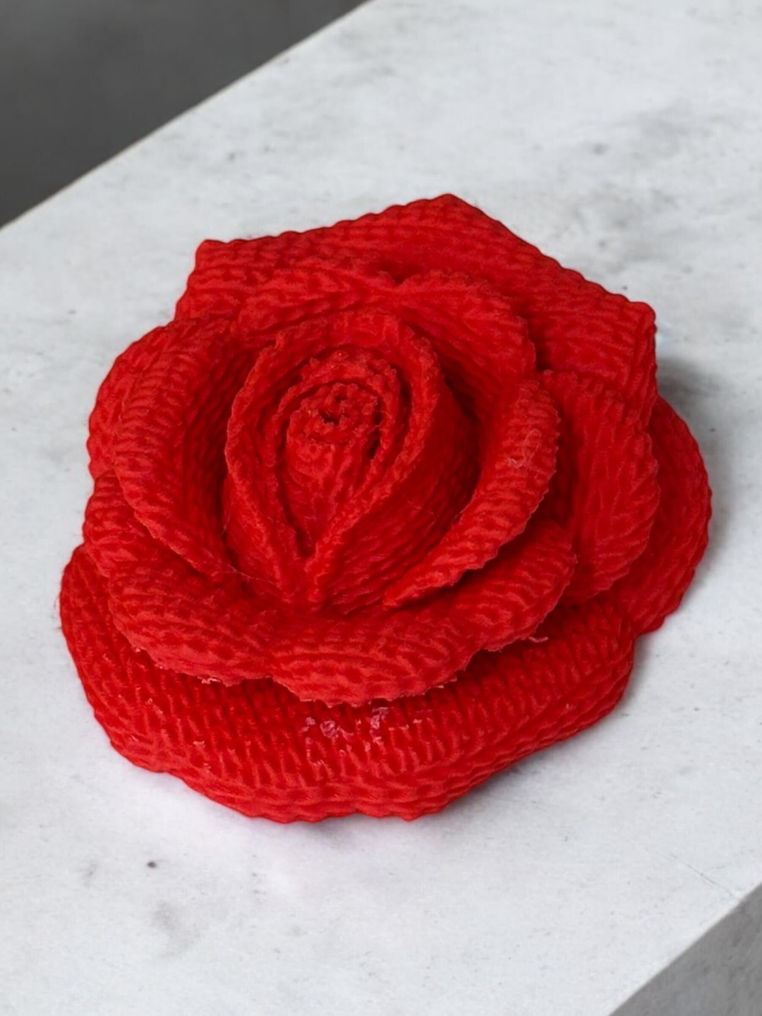 Crochet rose silicone mold