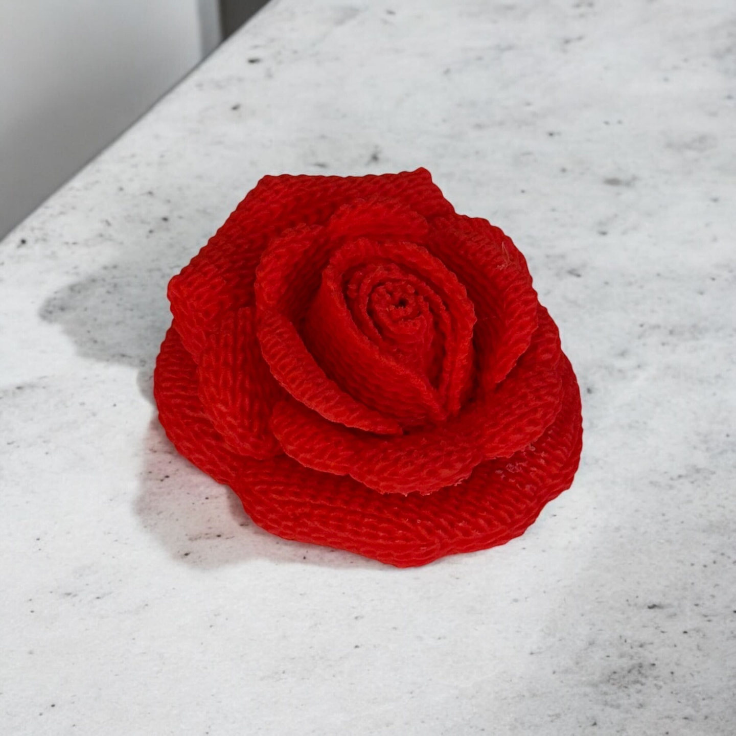 Crochet rose silicone mold