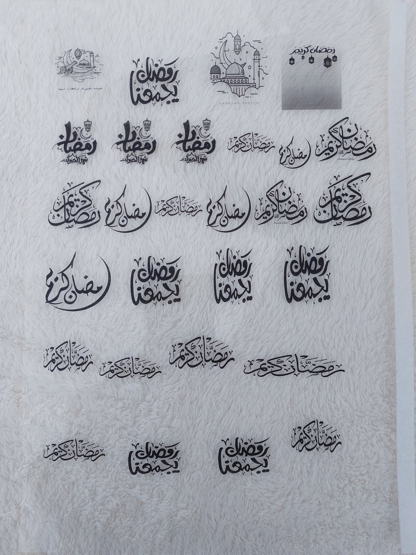 استنسل شفاف a4