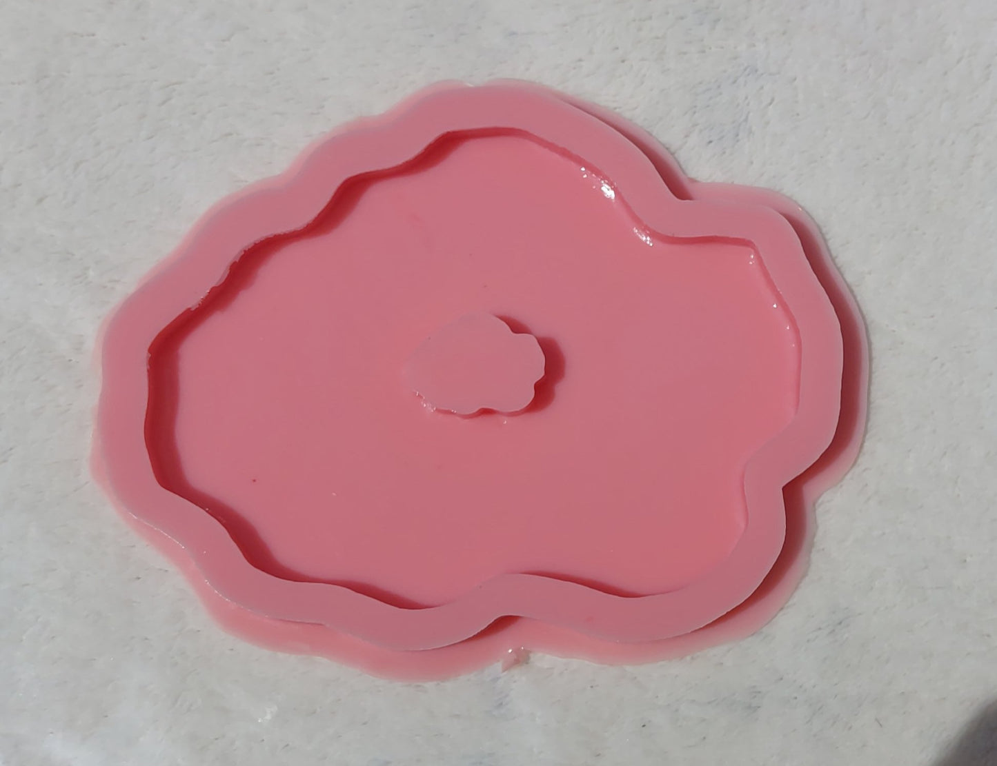 Silicone rubber geode mold