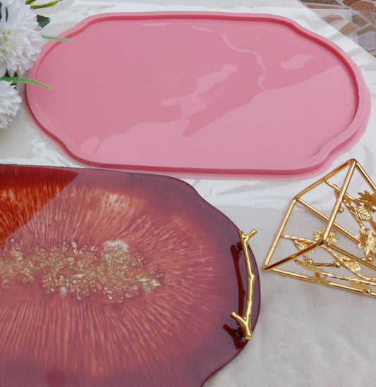 Large hospitality tray mold Resin4rose