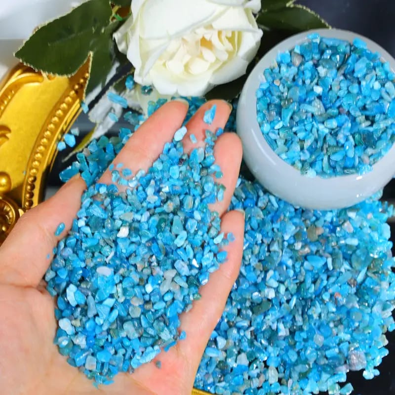 Marble stones Blue stones with white marble for use with resin, candles and various handicrafts