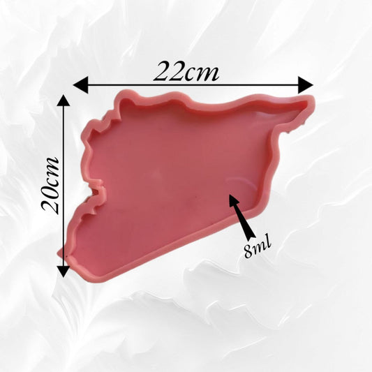 Syria map template