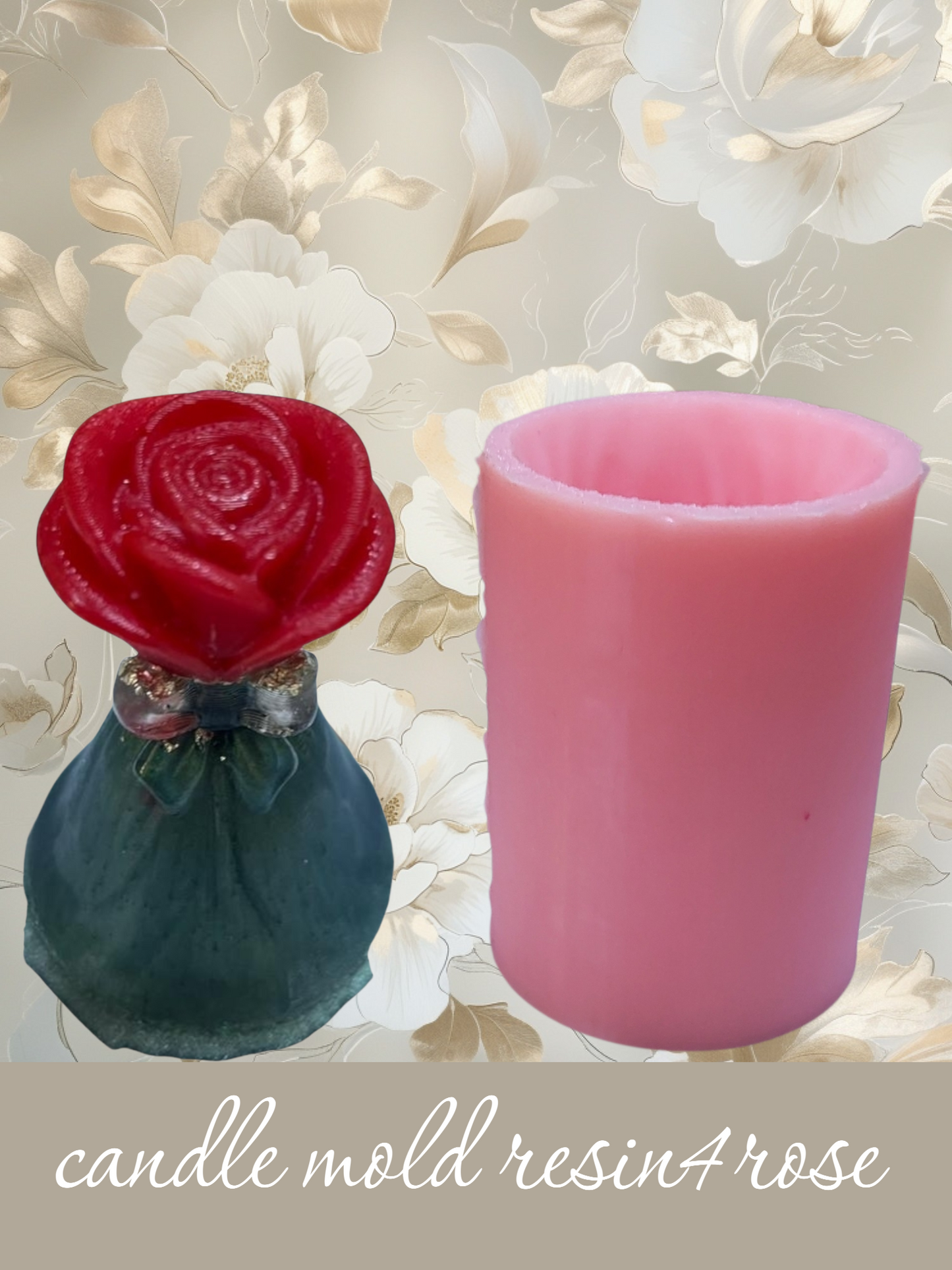 Silicone mold, rose bouquet