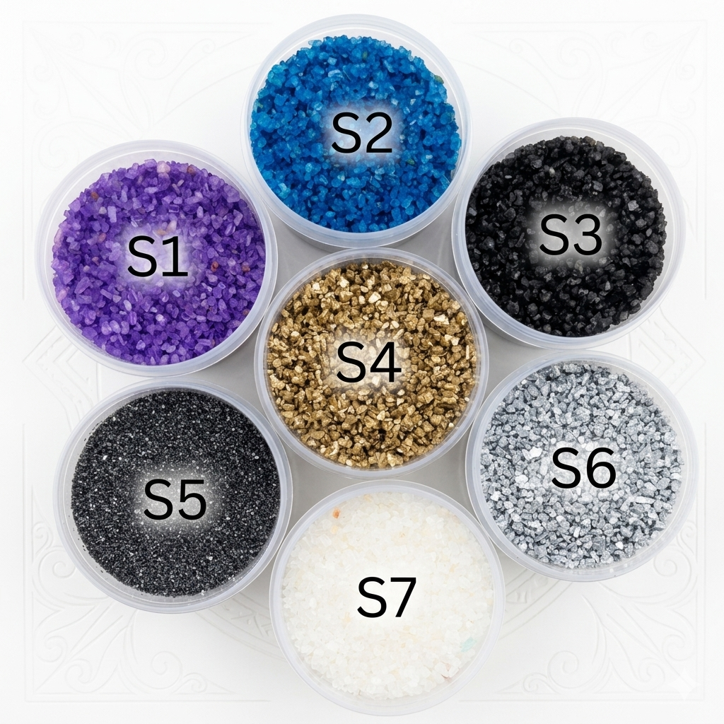 Small, matte decorative stones for resin and handicrafts to embellish acrylic pieces