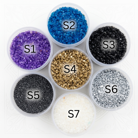 Small, matte decorative stones for resin and handicrafts to embellish acrylic pieces