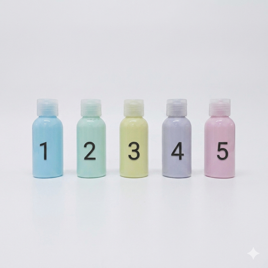 Liquid colors with a minimum amount that gives a calm color used with resin