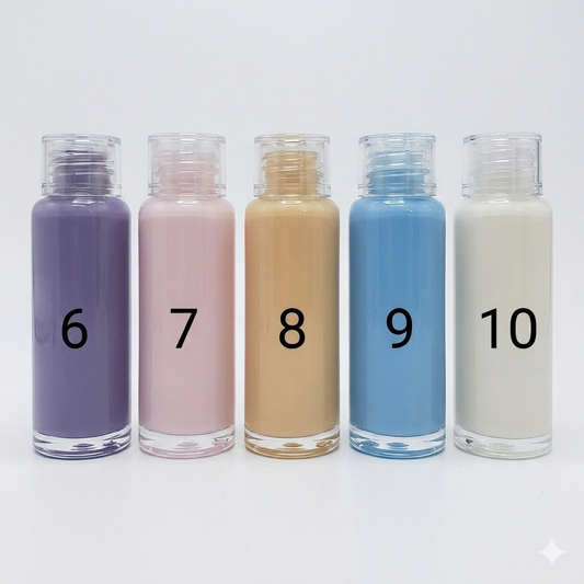 Liquid colors with a minimum amount that gives a calm color used with resin