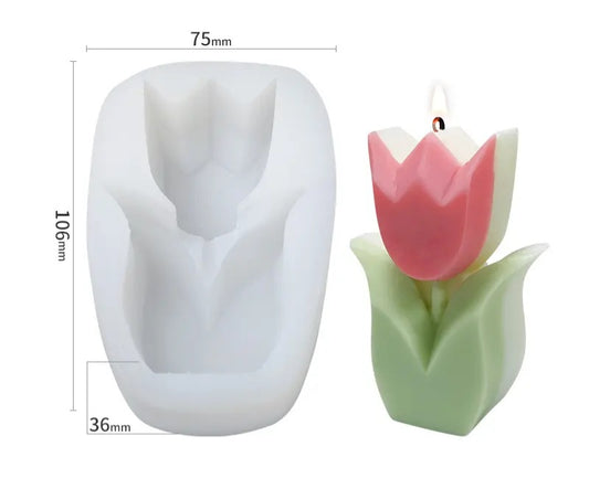 Rose silicone mold