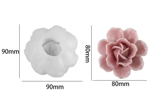Rose silicone mold