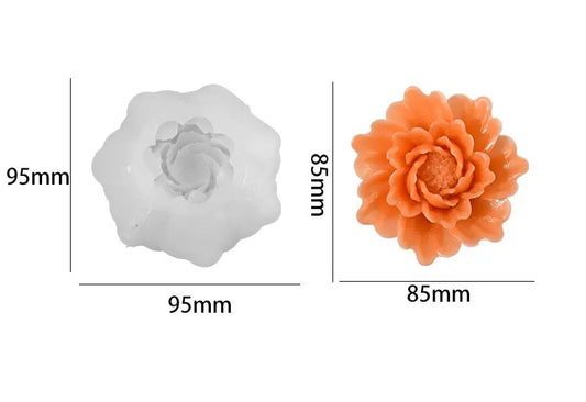 Rose silicone mold