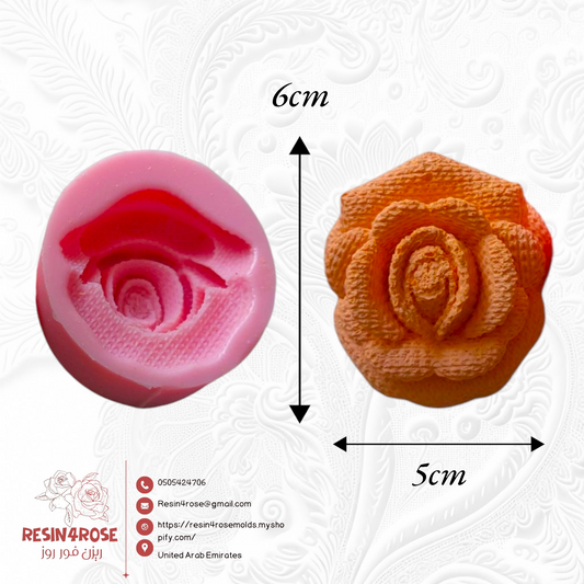 Silicone mold, 3D silicone mold, rose silicone mold, flower silicone mold, silicone mold for making plaster and resin artifacts, making vases and small favors, and making candles. Silicone mold with a glitter finish.