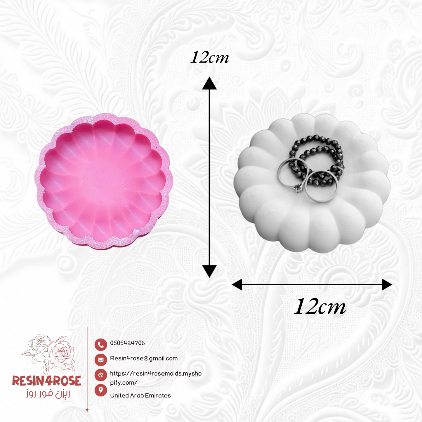 Silicone molds for resin casting, suitable for making succulent plant pots, candle holders, and jewelry storage – featuring irregular shapes, these versatile epoxy resin molds are ideal for home decorating and crafting.