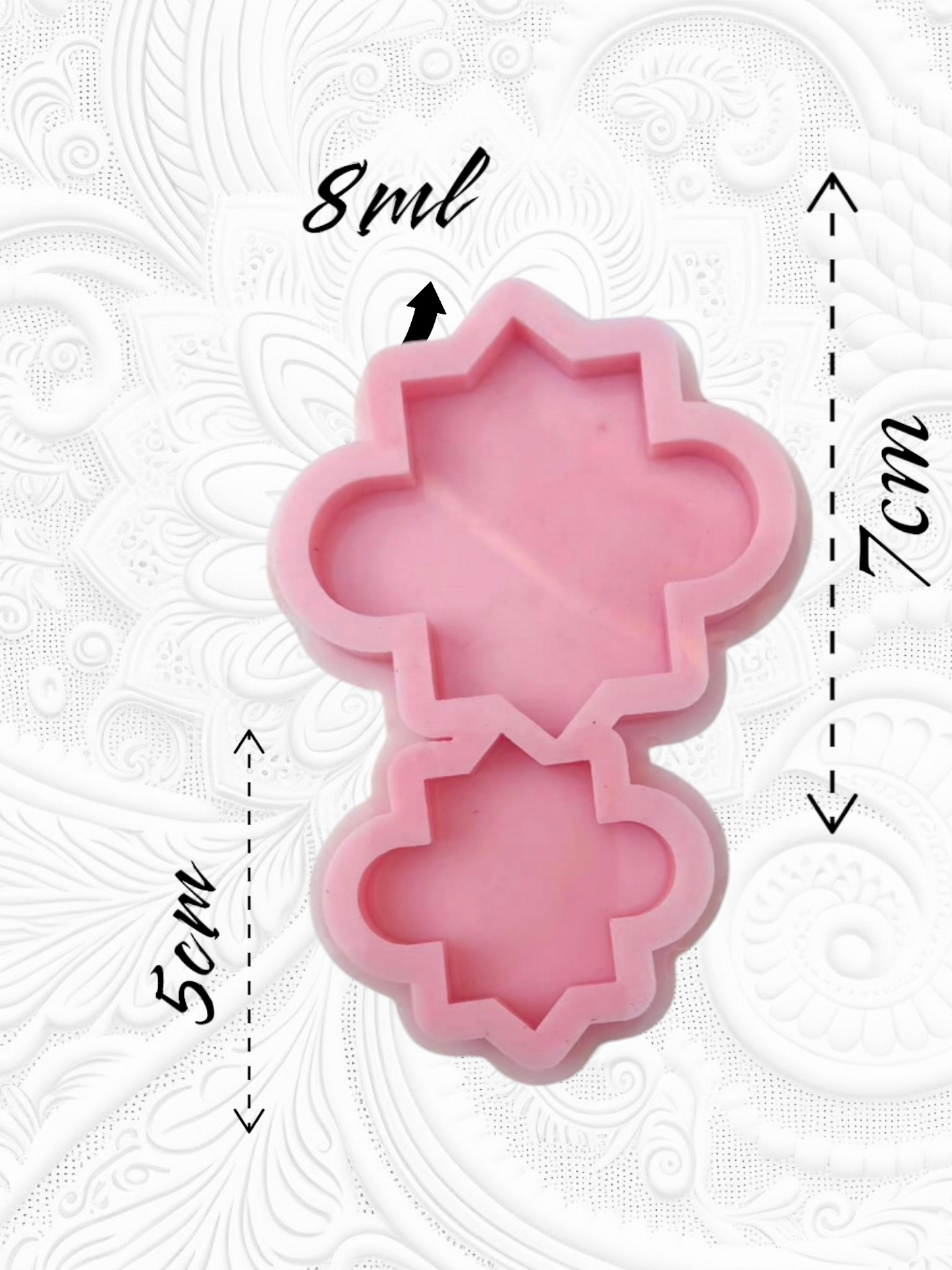 قالب قلادة سيارة وقالب قلادة مفتاح Resin4rose
