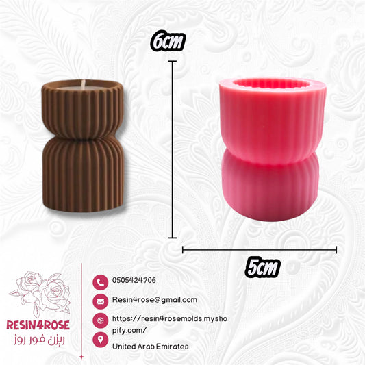 silicone mold designed for candle holder cups and suitable for making resin candles, aromatherapy candles, weddings, and displays. Made of natural silicone. ~Silicone mold for resin, geometric incense, 3D decorative silicone candle mold