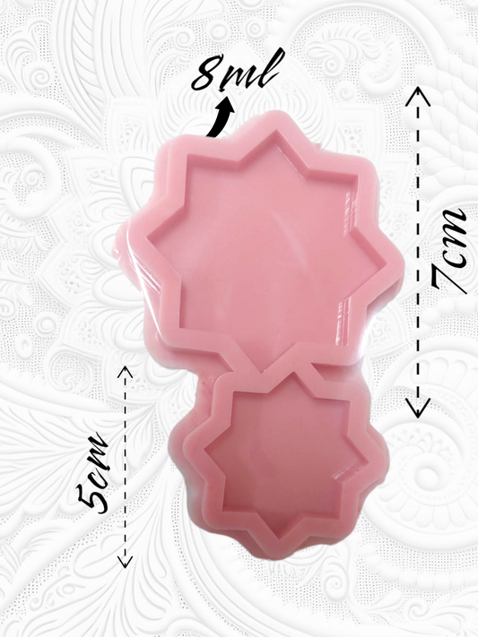قالب نجمة، قالب قلادة سيارة Resin4rose