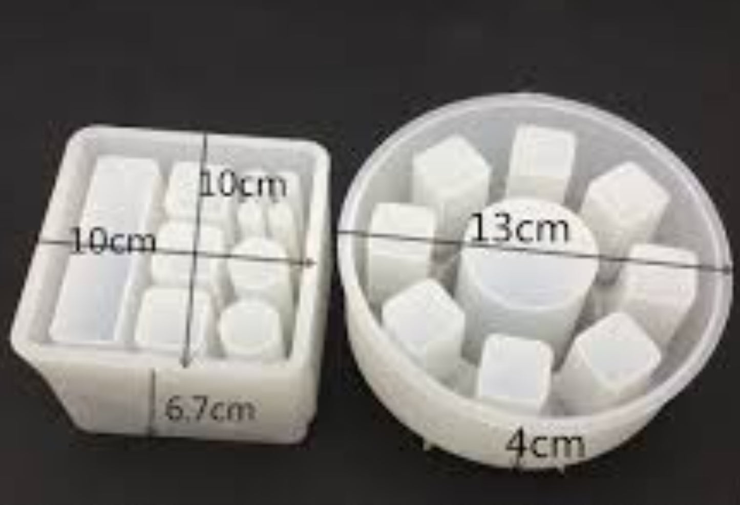 Silicone mold for organizing makeup or pens