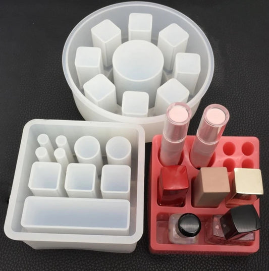 Silicone mold for organizing makeup or pens