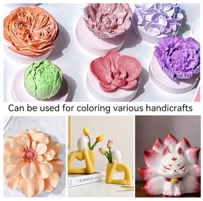 24 Concentrated colors for plaster and candles