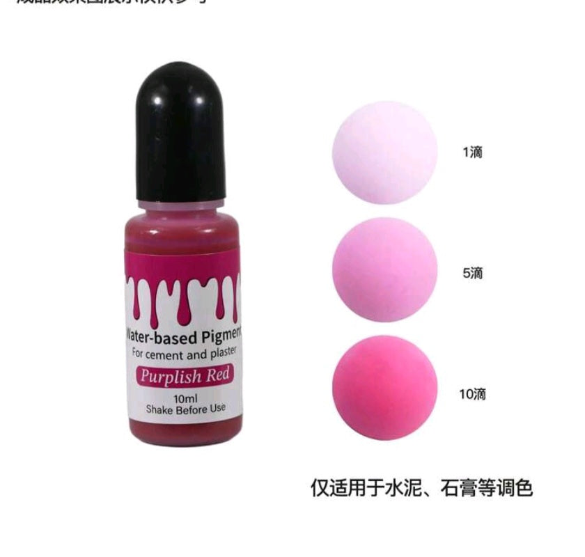 24 Concentrated colors for plaster and candles