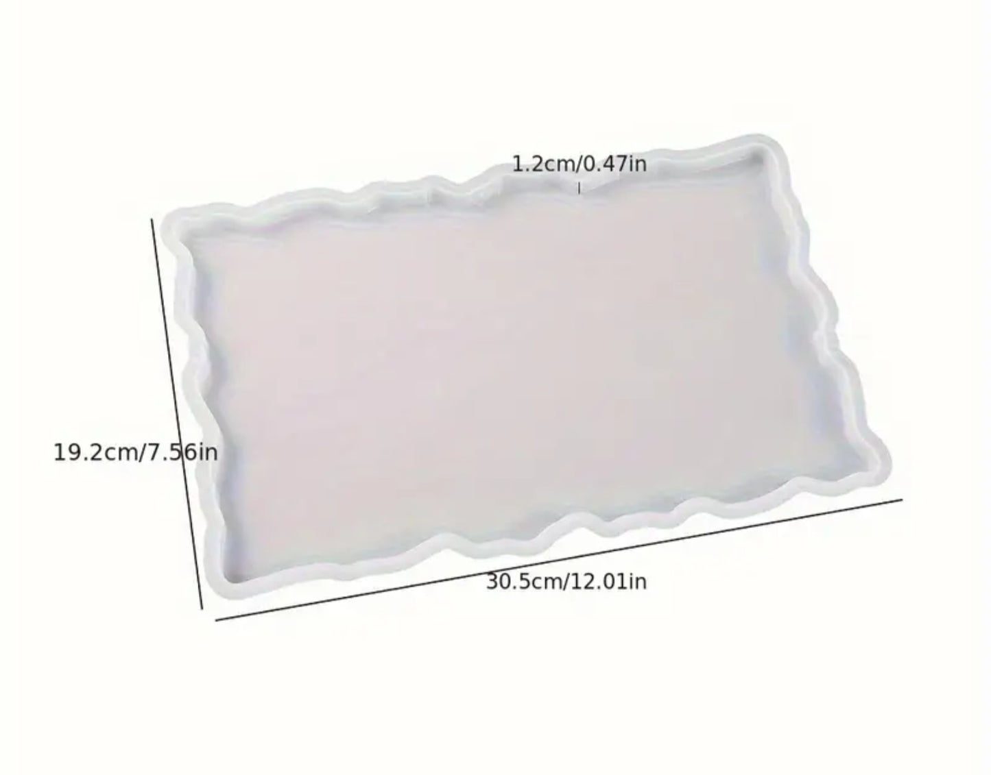 Large Rectangular Tray Silicone Mold for Resin Casting