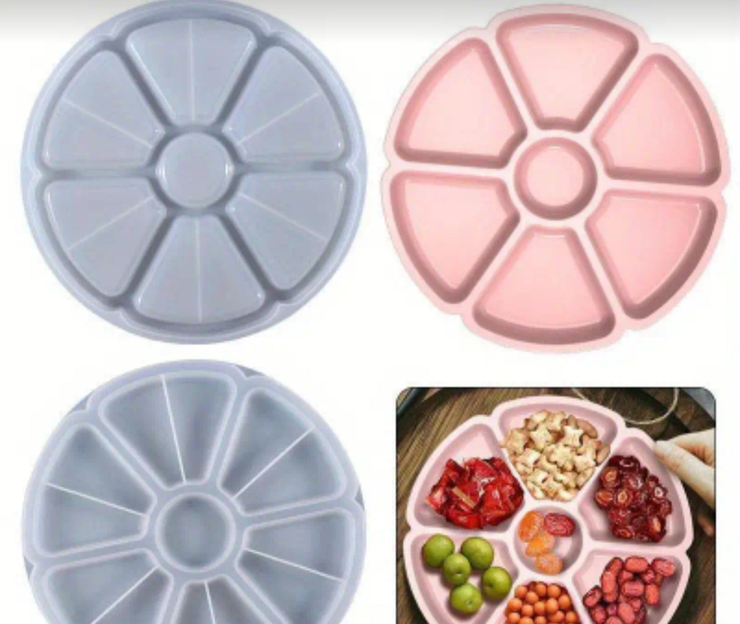 Deep silicone snack mold