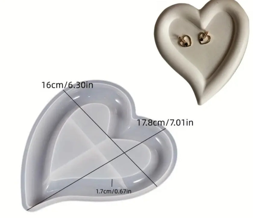 Hollow Heart and Star Silicone Mold