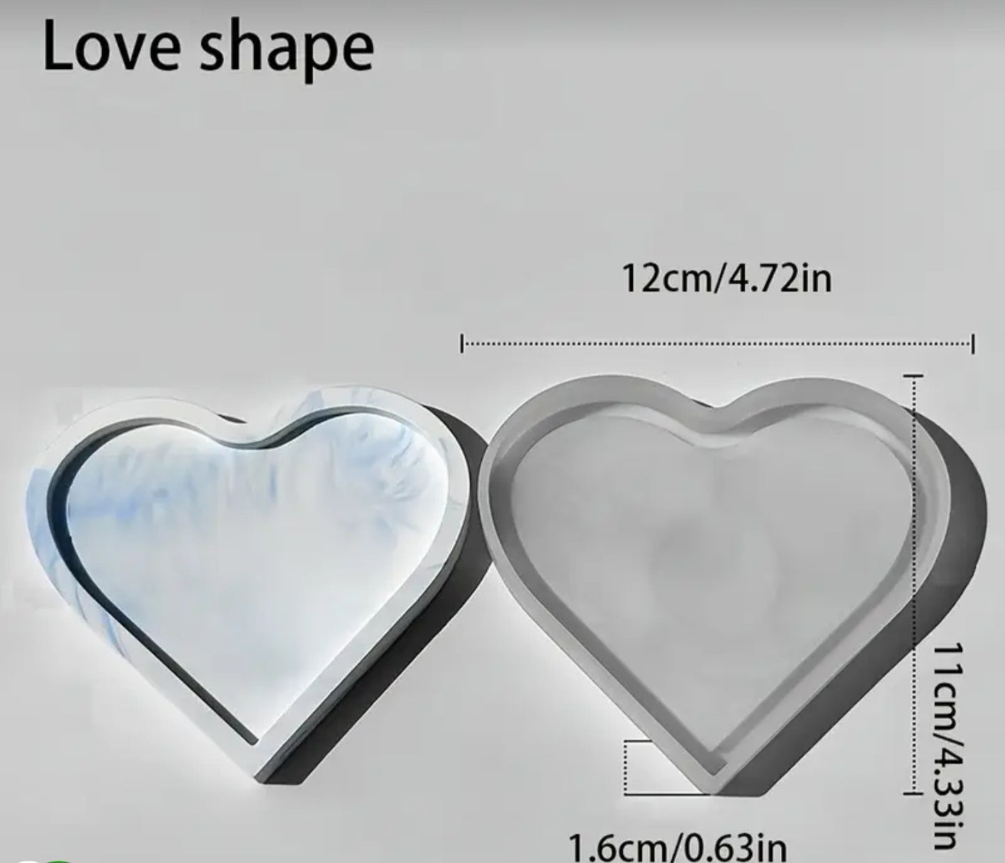 Deep molds in different shapes