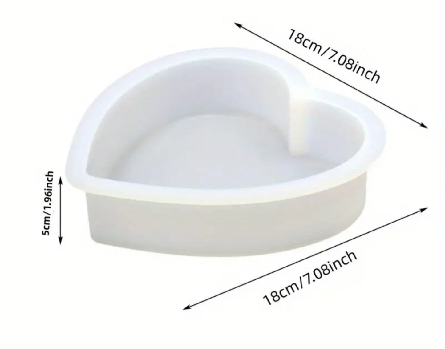 Deep silicone mold for preserving flowers
