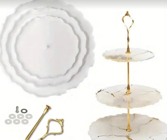 Silicone cake holder mold