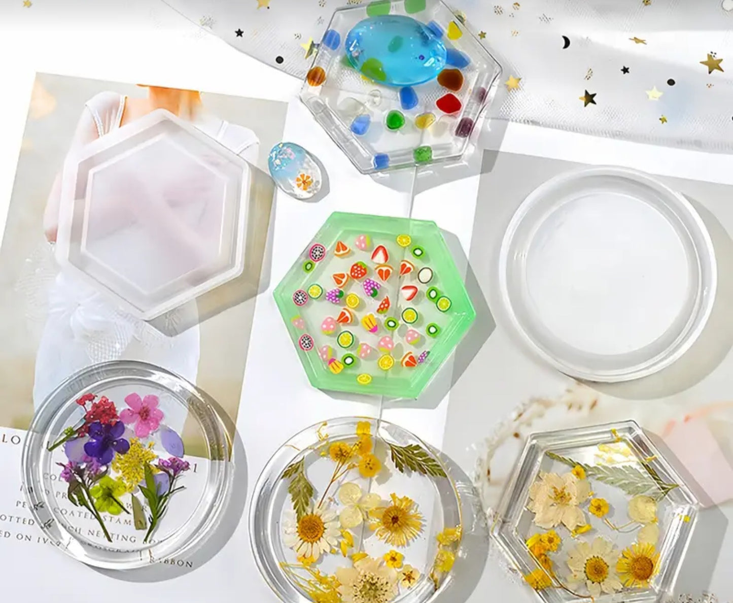 Deep molds in different shapes