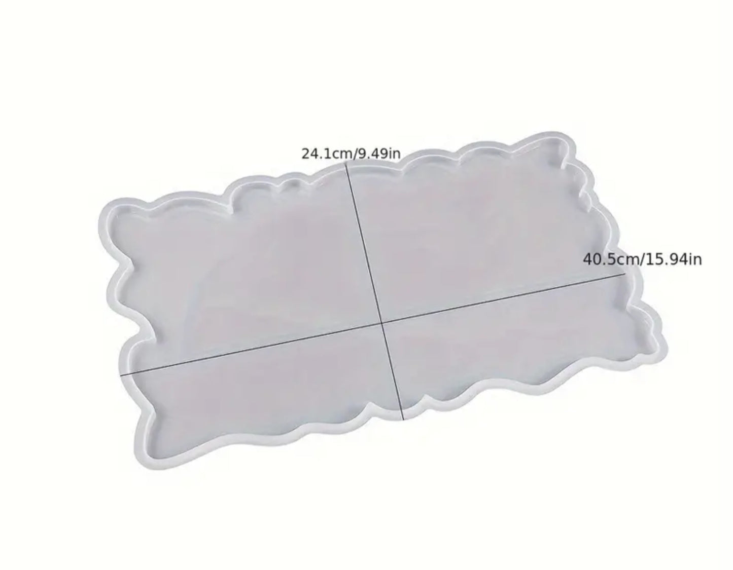 Large Rectangular Tray Silicone Mold for Resin Casting