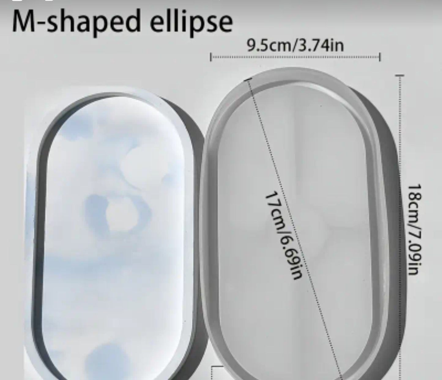 Silicone tray material for resin and concrete