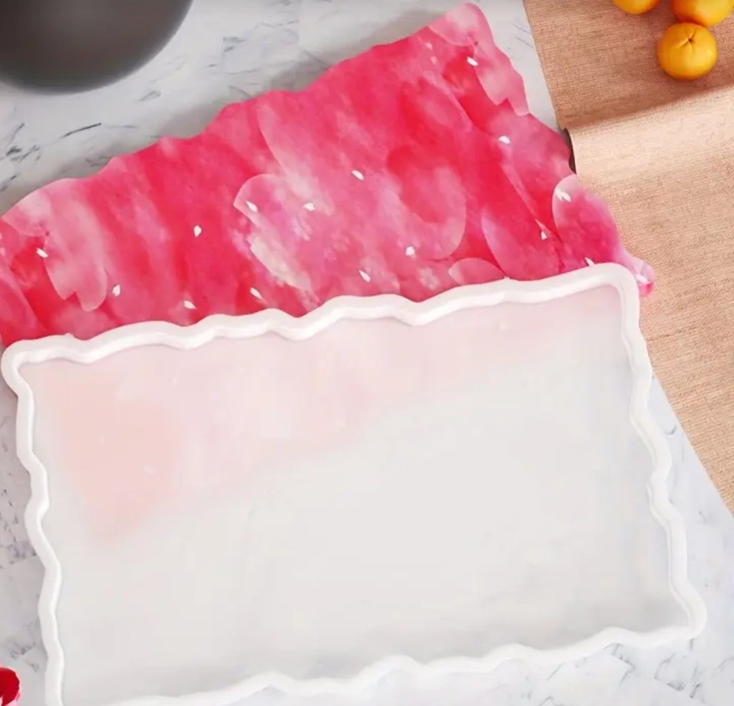 Large Rectangular Tray Silicone Mold for Resin Casting