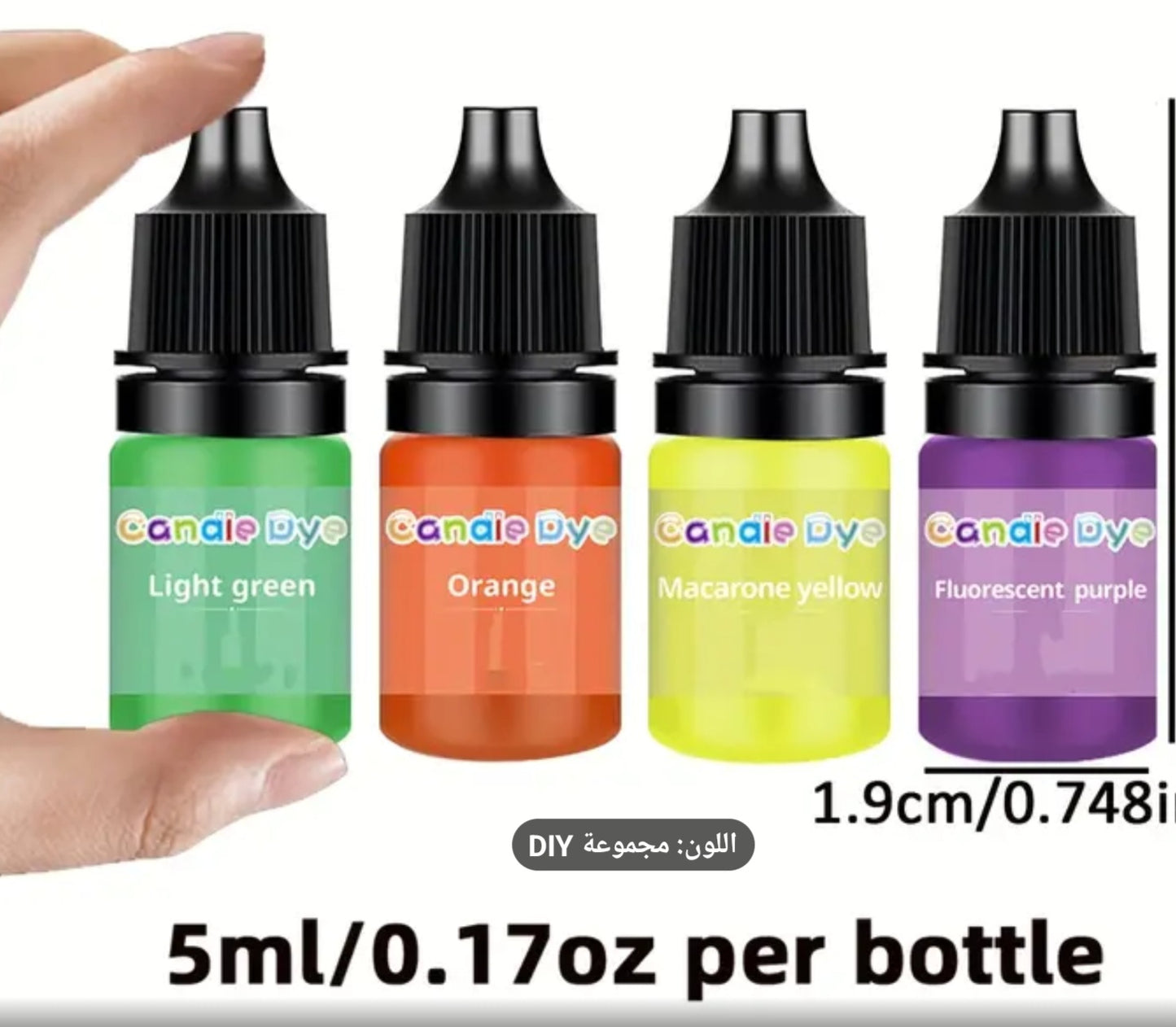 36 colors for candles