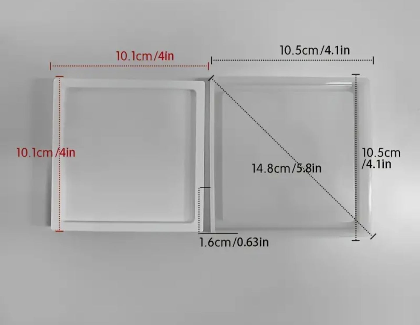 Deep molds in different shapes
