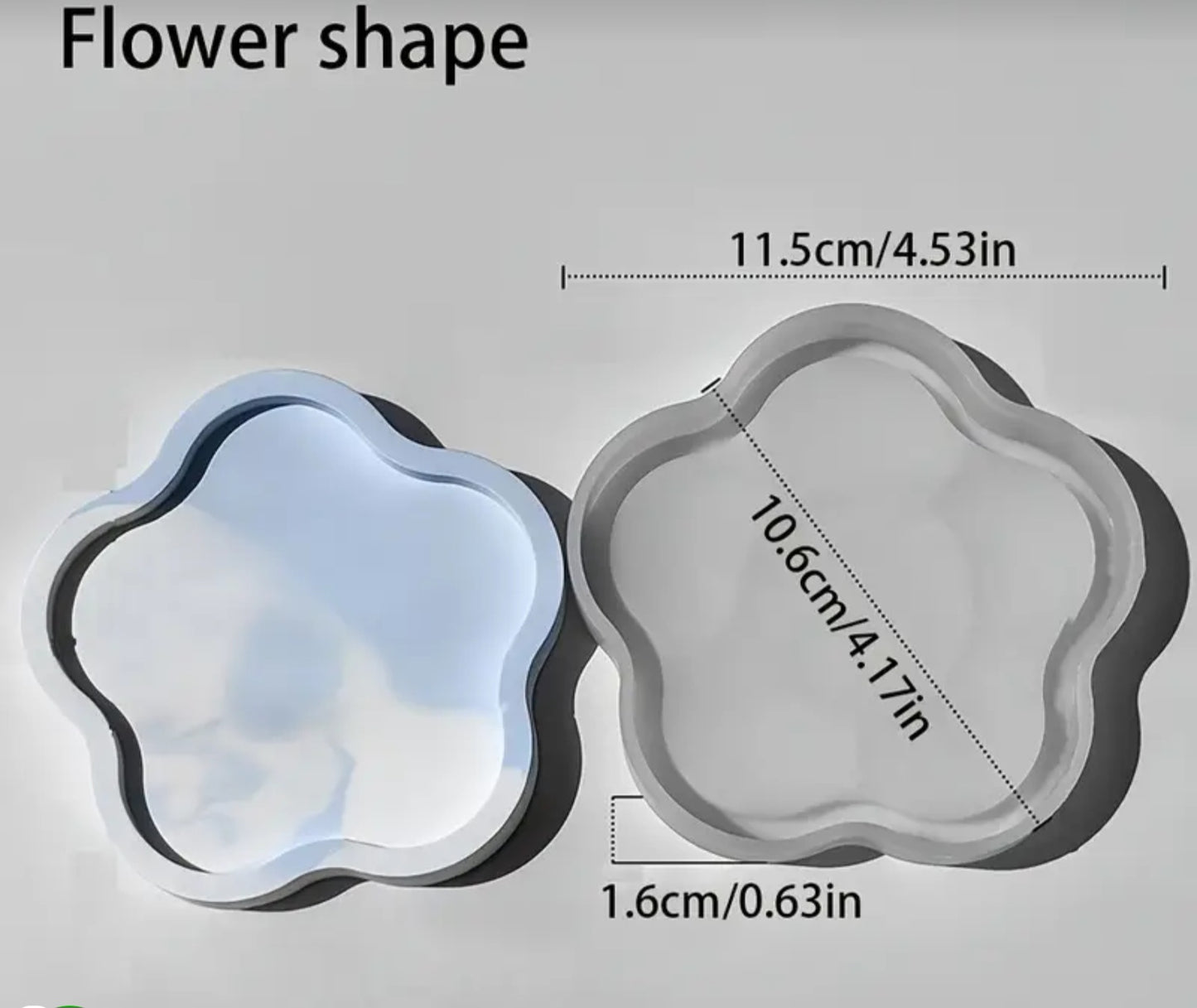 Deep molds in different shapes