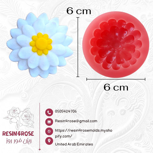 A thick, round, regularly shaped flower-shaped disc